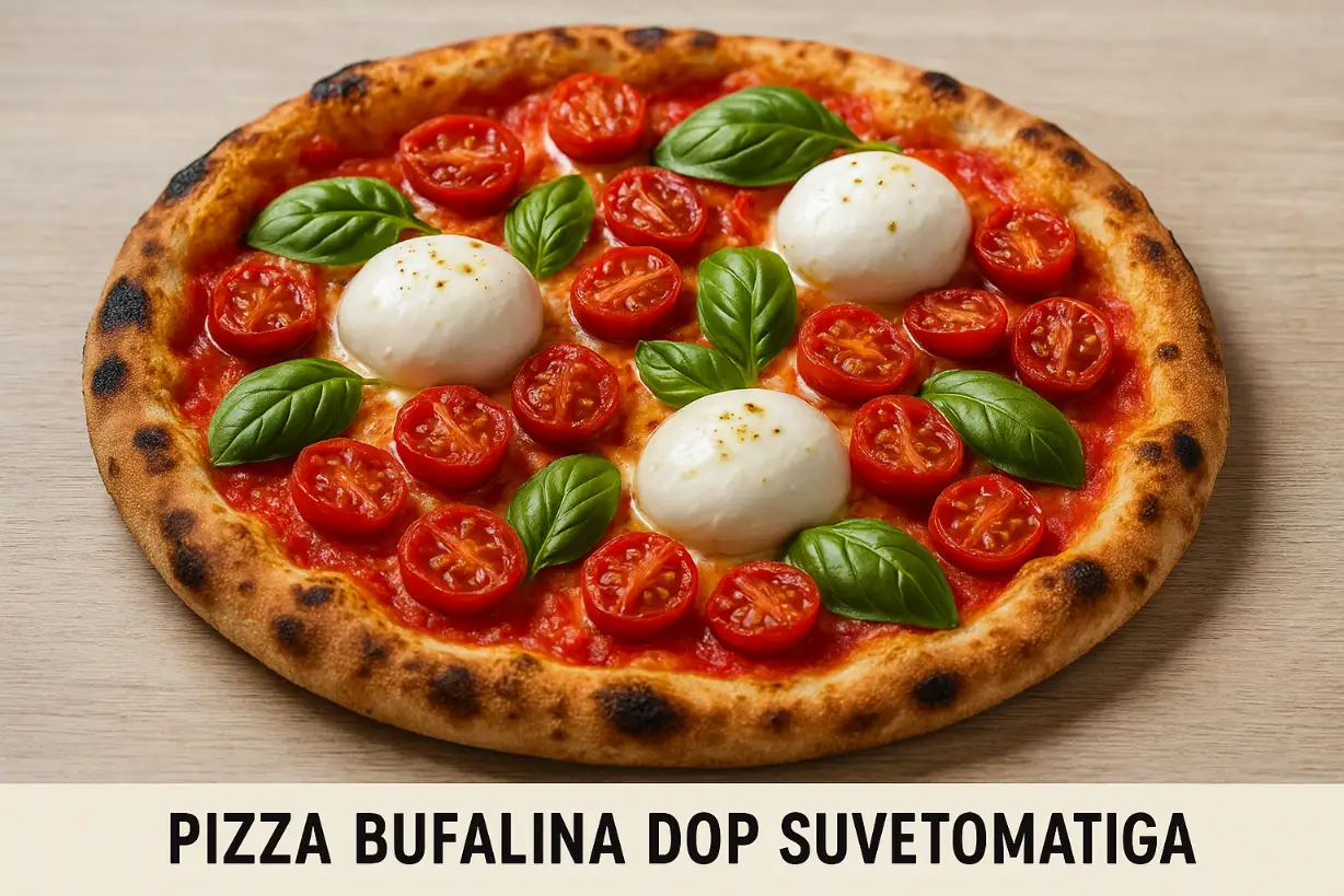 Pizza Bufalina DOP suvetomatiga