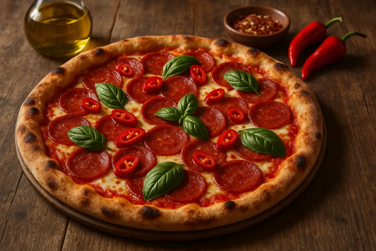 Pizza Diavola  vürtsikas Napoli lemmik