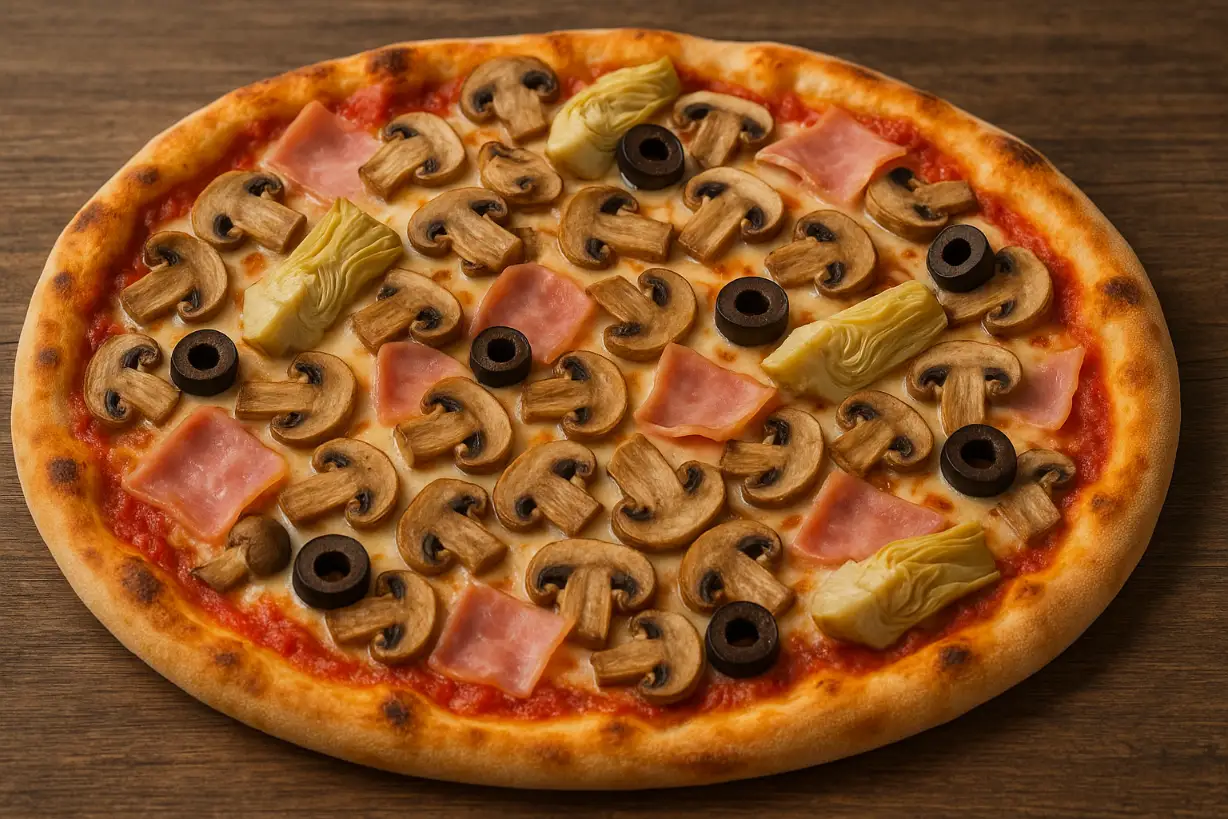 Pizza Capricciosa  kõik lemmikud ühel ringil